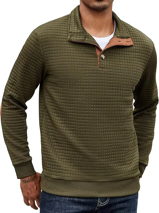 COOFANDY Herren Sweatshirt Waffel (7 Farben, Gr. S bis XXL) für 16,81 € inkl. Prime-Versand