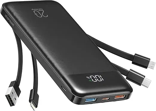 Charmast Power Bank 22 5W Powerbank 20000mAh für 12,80 € inkl. Prime-Versand (statt 23,78 €)