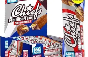 Chiefs Soft Protein Riegel Schokolade Karamell 15er Pack (15x55g) ab 22,38 € inkl. Prime-Versand (statt 31,99 €)