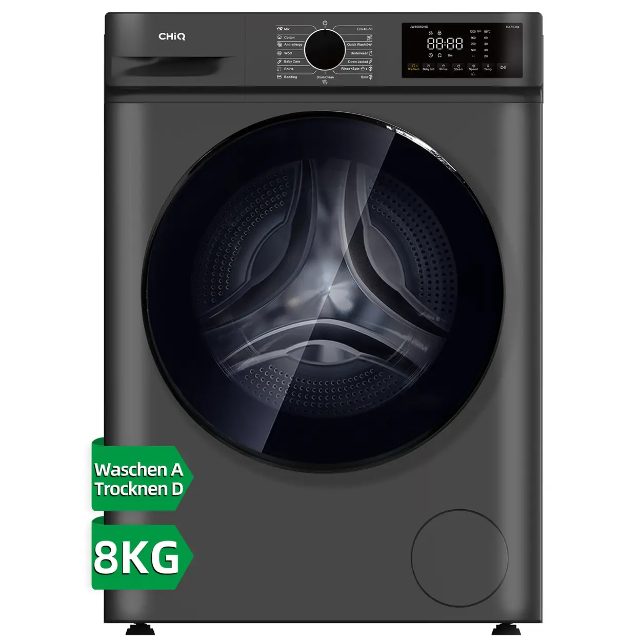 Chiq Waschtrockner JW85882HG (8 kg waschen, 5 kg trocknen) für 297,00 € inkl. Versand
