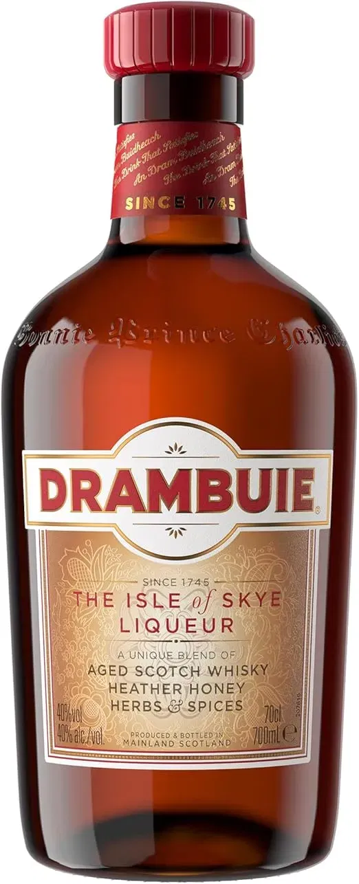 Drambuie – Scotch Whisky Likör mit Heidehonig Kräutern & Gewürzen (40 % Vol., 700ml) ab 19,67 € inkl. Prime-Versand