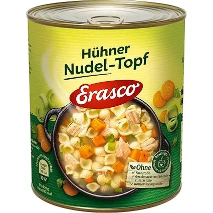 Erasco Hühner Nudel-Topf (800g) ab 2,37 € inkl. Prime-Versand