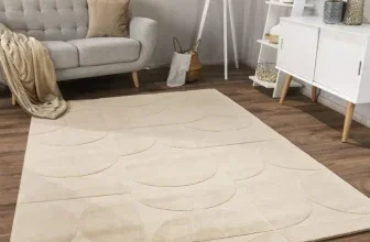 Fellteppich Lelystar in Creme