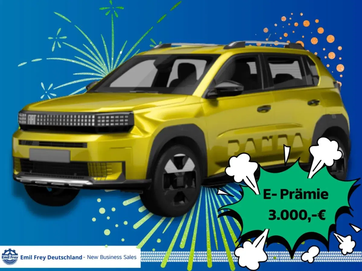 Fiat Grande Panda mit 113 PS für 99,00 € / Monat + 1.550,00 € einmalig – LF 0,33 (Privatkunden)