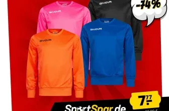 Givova One Herren Trainings Sweatshirt (13 Farben, Gr. XS bis 4XL) für 12,72 € inkl. Versand