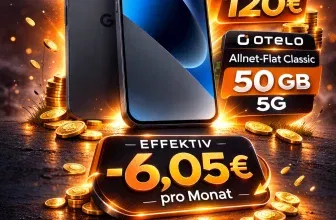 Schnäppchen, Deals und Rabattcodes des Tages - Google Pixel 10a 5G mit LogiTel Cashback und otelo Allnet-flat Classic