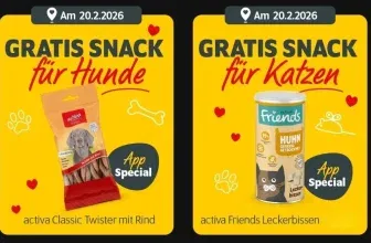 Nur heute: Gratis Snack für Hund oder Katze bei Futterhaus