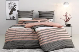 H.I.S Bettwäsche Majoran 2-teilig, gestreifte Bettwäsche