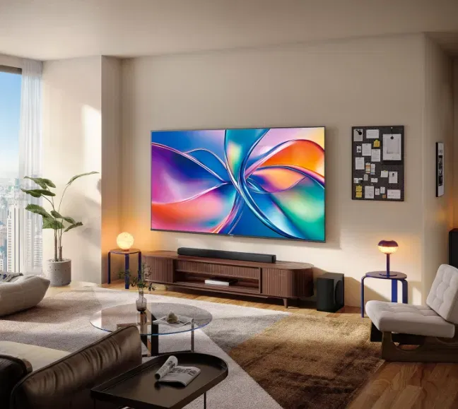 Hisense 85E7Q Fehrnseher 85 Zoll 4K Uhd Qled Smart Tv Game Mode Plus Filmaker Mode Dolby Vision Atmos Hdr10 Hlg Hdr Immersive Ai 4K