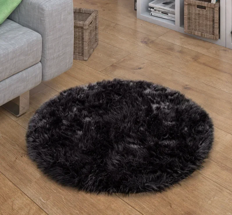Hochflor-Teppich Playara (8 Farben, Gr. 120cm rund + andere Größen)