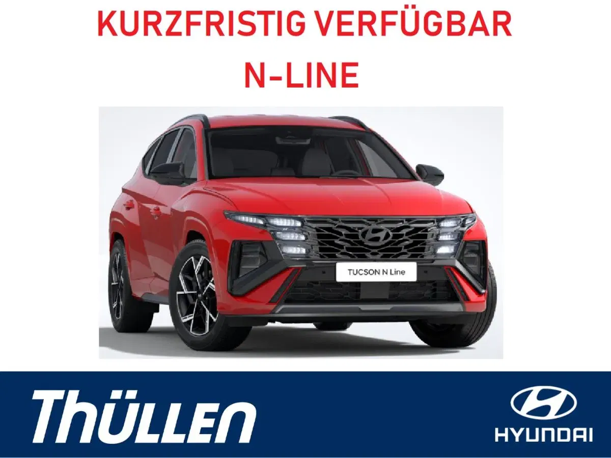 Hyundai TUCSON N-LINE mit 150 PS für 129,00 € / Monat + 1.490,00 € einmalig – LF 0,30 (Privat- und Gewerbekunden)