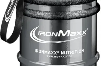 Schnäppchen, Deals und Rabattcodes des Tages - IronMaxx Water Gallon Grau BPA DEHP frei auslaufsichere Trinkflasche mit Messskala in verschiedenen Farben erhältlich