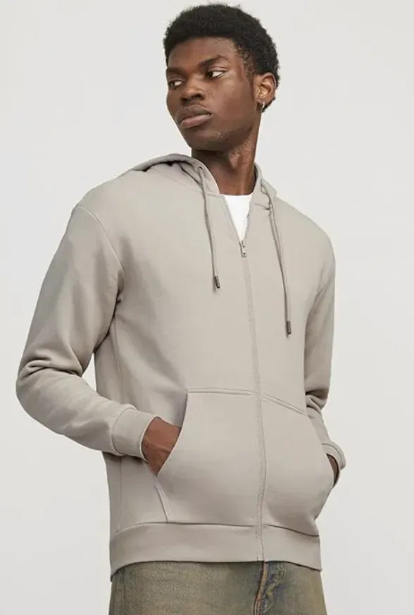 JACK & JONES Male Kapuzenjacke Einfarbig Kapuzenjacke für 16,79 € inkl. Prime-Versand (statt 23,98 €)