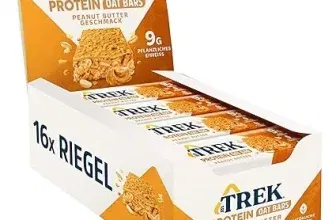 Schnäppchen, Deals und Rabattcodes des Tages: JB's TREK Protein-Haferriegel Erdnussbutter 16er Pack