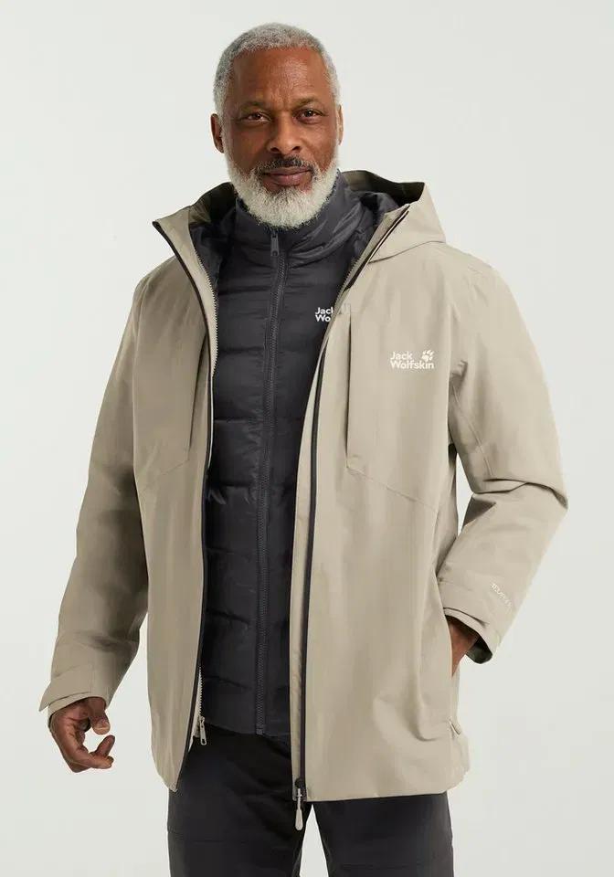 Jack Wolfskin 3-in-1-Funktionsjacke Icecape (Gr. S bis XXXL) ab 198,39 € inkl. Versand (OTTO UP Basic)