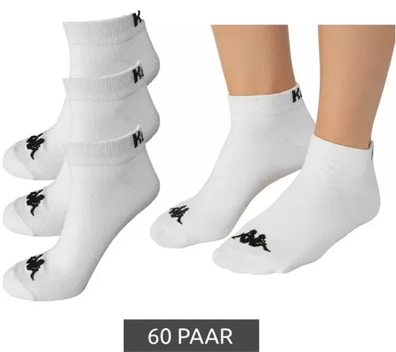 Kappa Sneaker-Socken 60 Paar (Gr. 39/42 & 43/46) für 39,99 € inkl. Versand