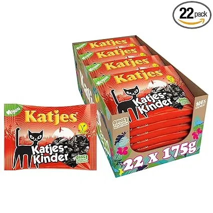 Katjes Kinder Lakritz-Kätzchen 22er Pack (22x175g) für 21,78 € inkl. Prime-Versand