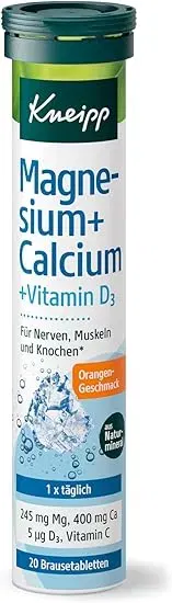 Kneipp Brausetabletten Magnesium + Calcium + Vitamin D3 – Orangen-Geschmack für 1,95 € inkl. Prime-Versand (statt 2,95 €)