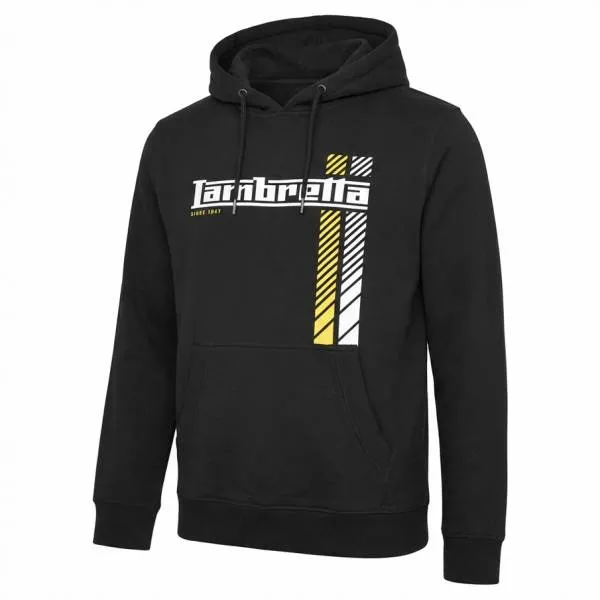 Lambretta Racing Stripe Herren Hoodie SS4031-BLACK (8 Styles, Gr. S bis 4XL) für 16,94 € inkl. Versand (statt 29,99 €)