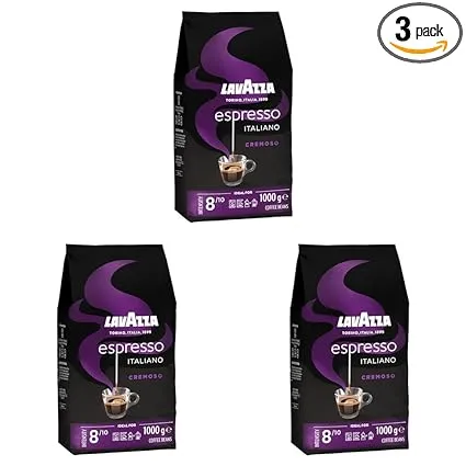 Lavazza Espresso Italiano Cremoso Arabica und Robusta Kaffeebohnen 3er Pack (3x1kg) ab 37,75 € inkl. Prime-Versand