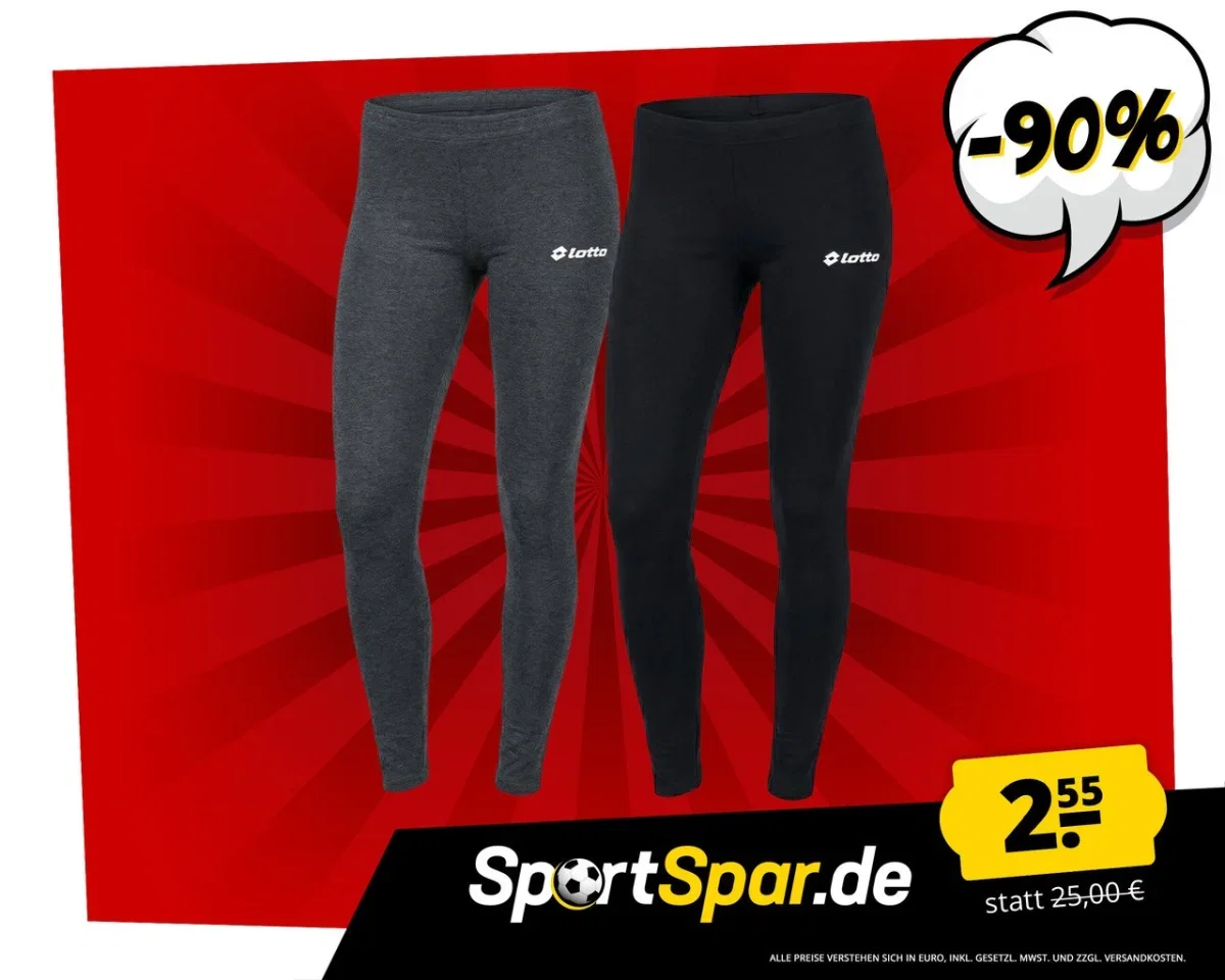 Lotto Classic Damen Tights Schwarz LLEV10001NET-R06-Black (2 Farben, Gr. S bis 2XL)