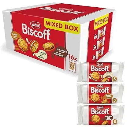 Lotus Biscoff Doppelkeks Variety Pack 3 Sorten: 16er Pack (16x50g) ab 10,09 € inkl. Prime-Versand (statt 24,99 €)