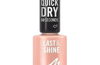 Schnäppchen, Deals und Rabattcodes des Tages - MANHATTAN Last Shine schnelltrocknender Nail Polish veganer tierversuchsfreier Nagellack langanhaltend ultraglänzendes Finish Fb. 112 Almost Apricot