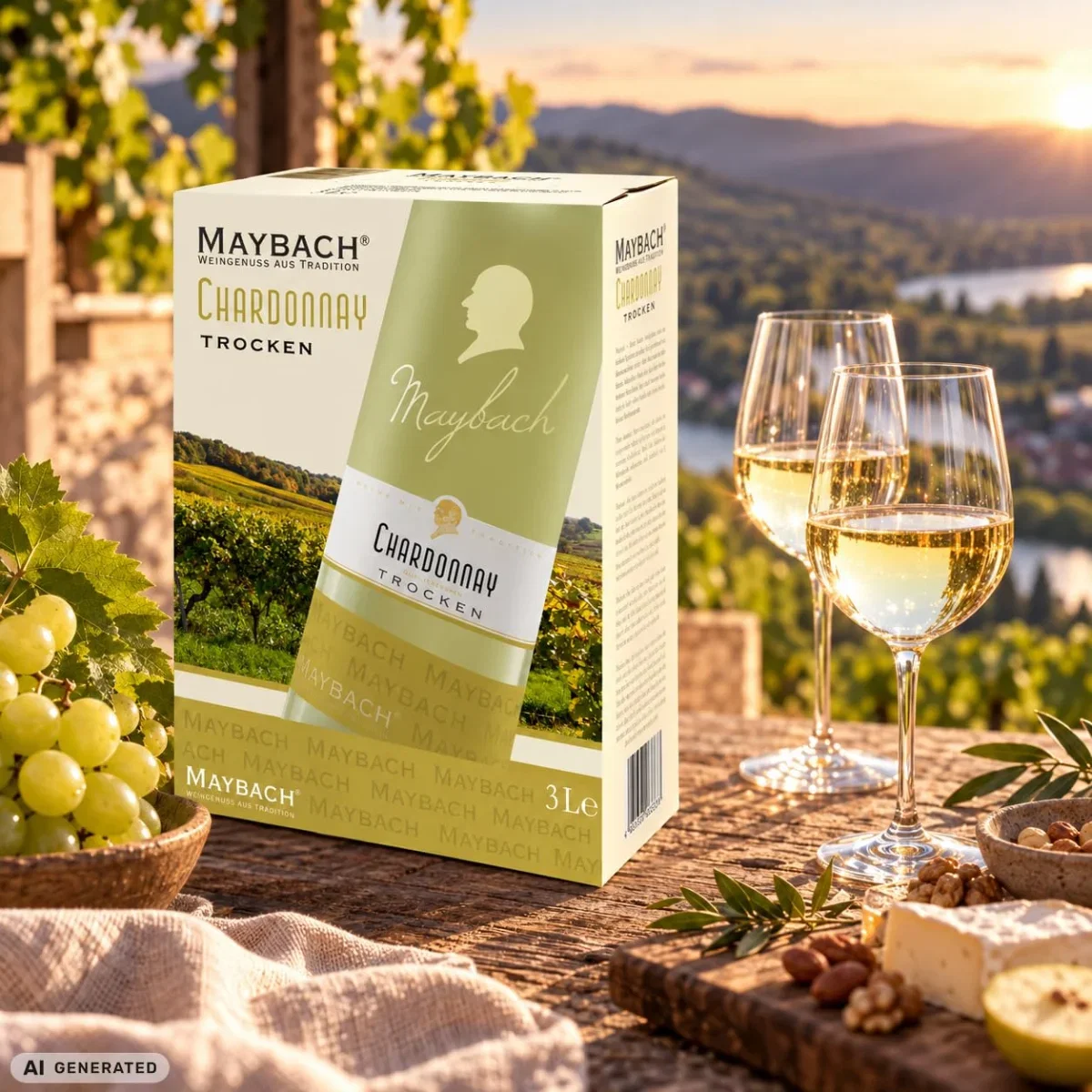 Maybach Chardonnay trocken Bag-in-Box 3 l