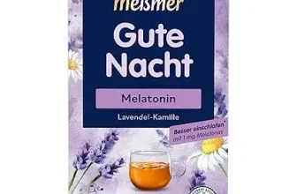 Meßmer Gute Nacht Melatonin Kräutertee mit Lavendel und Kamille 16 Teebeutel ab 1,89 € inkl. Prime-Versand