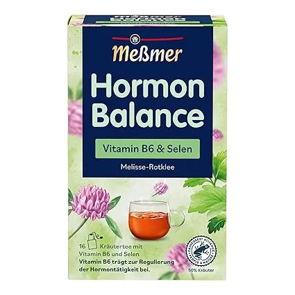 Meßmer Hormon Balance Vitamin B6 & SelenKräutertee mit Melisse & Rotklee 16 Teebeutel ab 1,89 € inkl. Prime-Versand