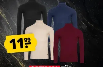 Schnäppchen, Deals und Rabattcodes des Tages - Mont EMILIAN Le Mans Herren Rollkragenpullover