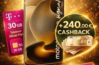 Schnäppchen, Deals und Rabattcodes des Tages - Motorola Smartphone mit Cashback und Telekom Allnet-Flat