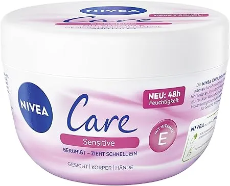 4x NIVEA Creme Care Sensitive Gesicht- und Körperpflege (200ml) ab 8,78 € inkl. Prime-Versand