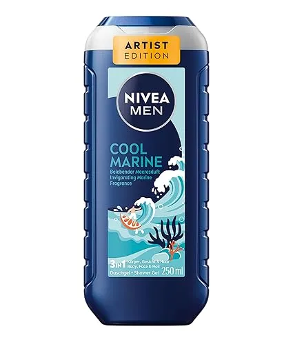 NIVEA MEN Duschgel Cool Marine 3in1 (250ml) ab 1,48 € inkl. Prime-Versand