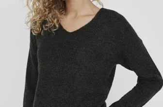 Schnäppchen, Deals und Rabattcodes des Tages - ONLY Damen Pullover in Dark Grey Melange