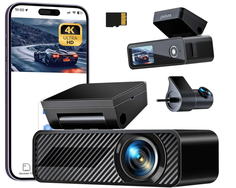Pelsee P1 Duo 4K Dashcam für 39,78 € inkl. Prime-Versand (statt 79,55 €)