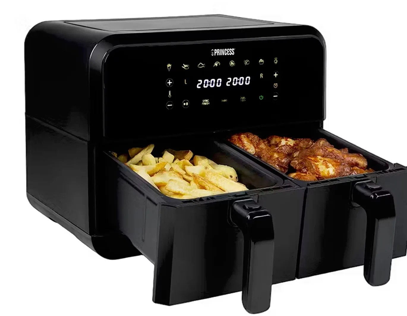 Princess Airfryer mit 2 Zubereitungskörben 8 l 2400 W für 59,90 € inkl. Versand (statt 80,00 €)