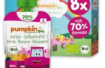 Schnäppchen, Deals und Rabattcodes des Tages - Bio Gemüse Quetschies 8er Pack ohne Zuckerzusatz