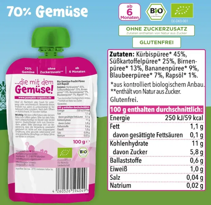 Schnäppchen, Deals Und Rabattcodes Des Tages - Bio Gemüse Quetschies Für Babys