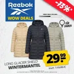 Reebok Long Glacier Shield Damen Wintermantel (3 Farben, Gr. S Bis Xl) Für 34,94 € Inkl. Versand