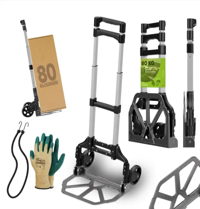 Sackkarre 80kg Vollgummi Alu Klappbar für 19,99 € inkl. Versand (statt 30,00 €)