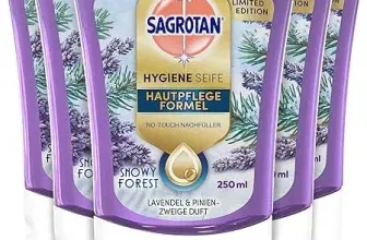 Sagrotan No-Touch Nachfüller Snowy Forest Limited Edition – Für den automatischen Seifenspender – 5er Pack (5x250ml) ab 12,50 € inkl. Prime-Versand (statt 17,45 €)