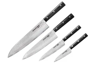 Schnäppchen, Deals und Rabattcodes des Tages - Samura Damascus 67 Messer Set 4-teilig
