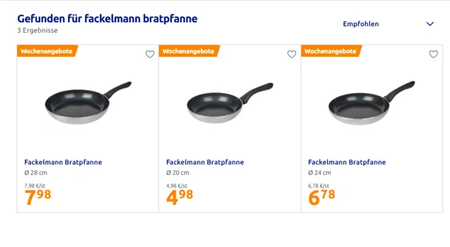 Fackelmann Keramikpfannen bei Action: Marken-Bratpfanne ab 4,98€