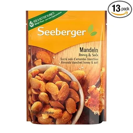 Seeberger Mandeln Honig & Salz 13er Pack (13x80g) ab 24,79 € inkl. Prime-Versand