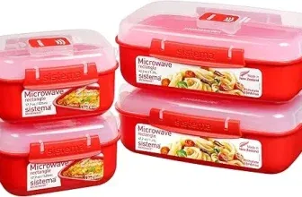 Schnäppchen, Deals und Rabattcodes des Tages - Sistema Microwave Heat & Eat Frischhaltedosen Set