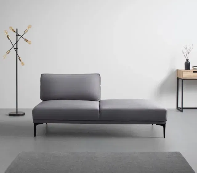 Bessagi Home Sofa Tessa Dunkelgrau Samt für 78,99 € ABHOLUNG (statt 199,99 €)