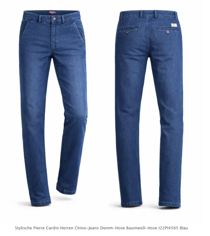 Schnäppchen, Deals Und Rabattcodes Des Tages: Stylische Pierre Cardin Herren Chino Jeans Denim Hose