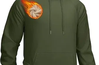 Schnäppchen, Deals und Rabattcodes des Tages - TACVASEN Herren Warme Fleece Kapuzenpullover