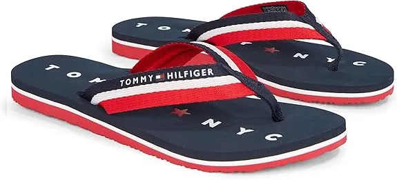 Tommy Hilfiger Damen Flip Flops Tommy Loves NY Beach Sandal Badeschuhe für 17,00 € inkl. Prime-Versand (statt 30,98 €)